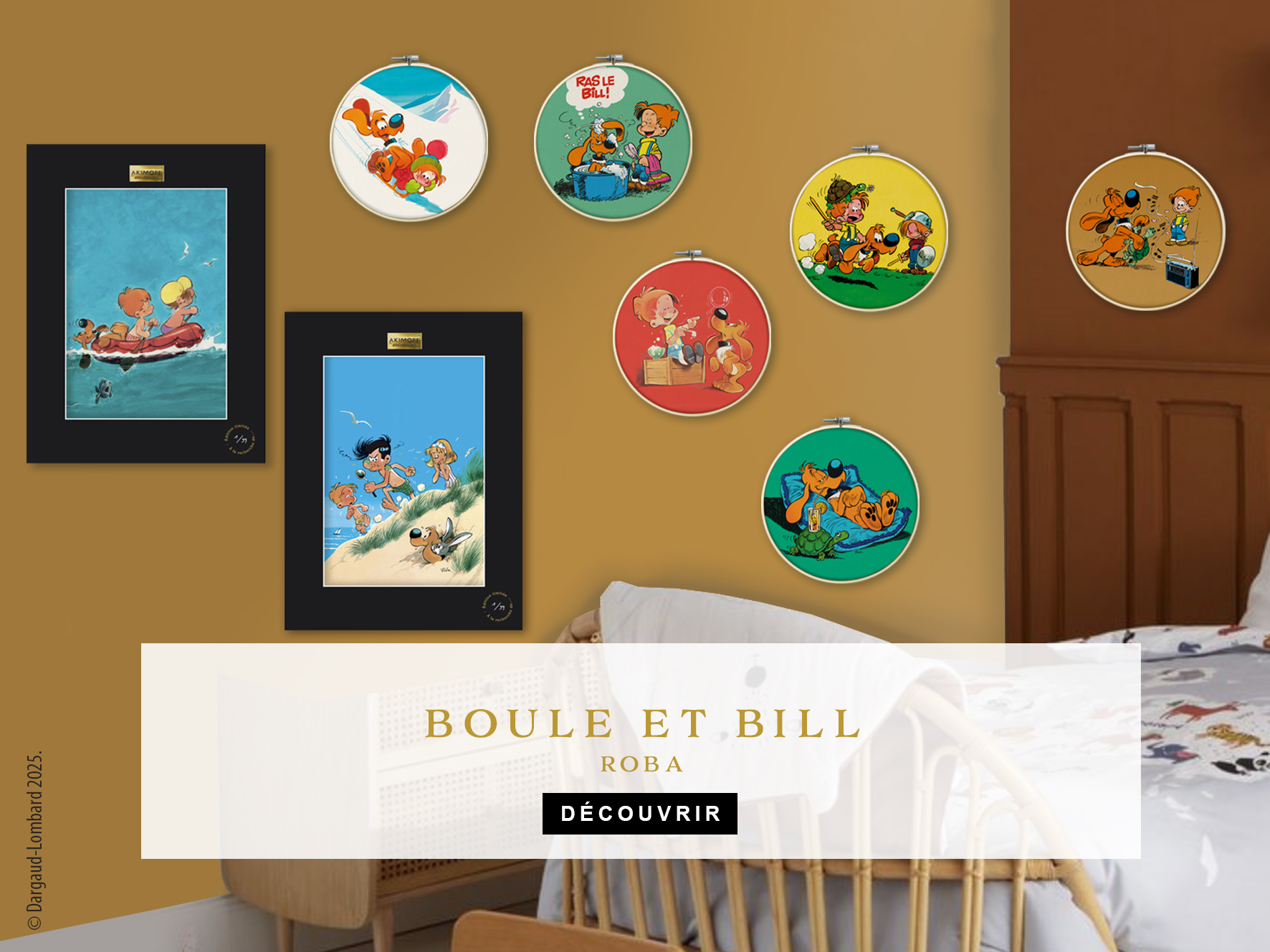 Collection canevas et tirages Boule et Bill