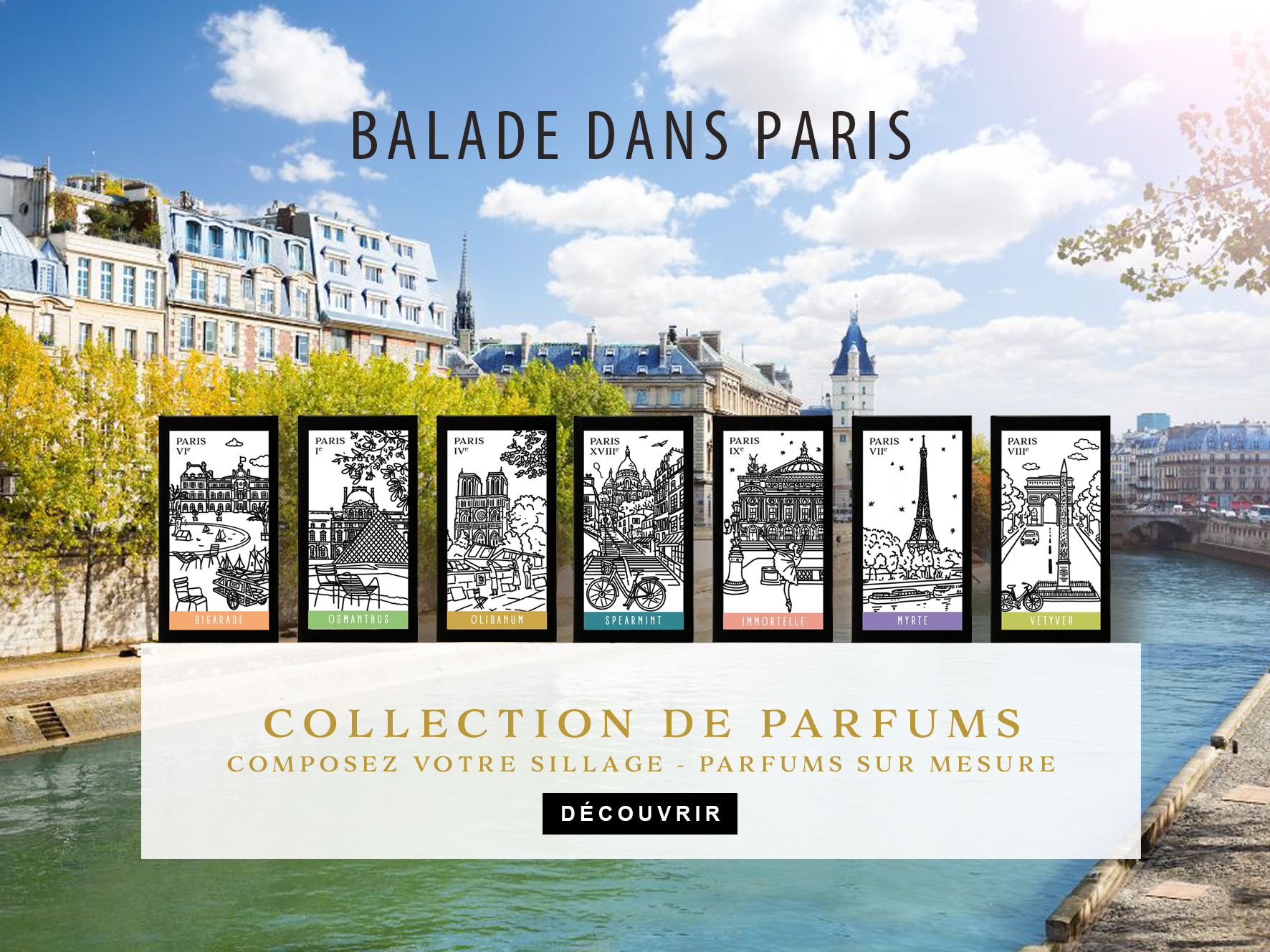 Parfums 137 eaux de parfums - collection Paris